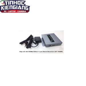Hộp nối dài HDMI (120m)-> Lan Dtech Receiver (DT7046R)