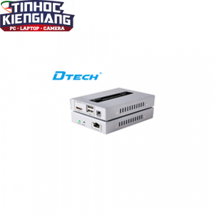 Hộp nối dài HDMI (100m)-> Lan+USB Dtech (DT7054A)