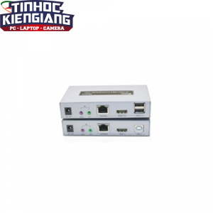 Hộp nối dài HDMI (100m)-> Lan+USB Dtech (DT7051)4K