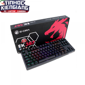 Bàn phím cơ E-DRA EK387 Red, Blue,Brown switch