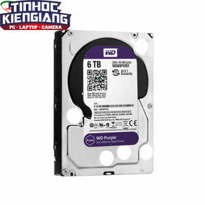 Ổ Cứng HDD Western Purple 6TB 3.5inch SATA III 128MB Cache 5700RPM WD62PURX