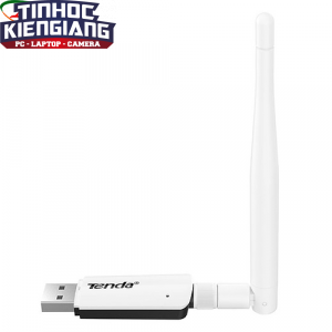 USB Wireless Tenda U1 300Mbps chuẩn N anten 3.5dbi tháo rời Gắn vào PC để có Wifi