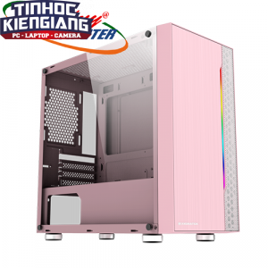 Vỏ máy tính Xigmatek GEMINI QUEEN (RGB STRIP)-HỒNG