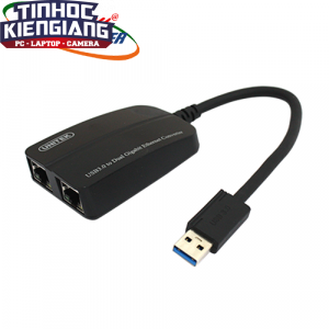 Cáp USB 3.0 -> 2 Cổng  LAN Unitek (Y - 3463)