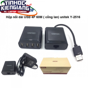 Cáp Nối Dài USB 4P (Cổng lan 60m) Unitek (Y-2516)