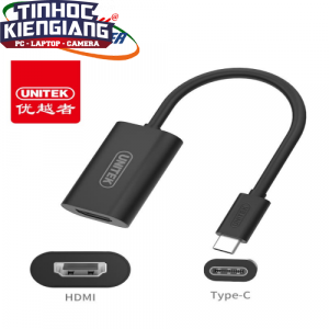 Cáp Type-C -> HDMI (L) Unitek  (Y - 6319BK)