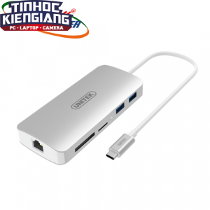 Cáp Type-C -> 2 USB (3.0)/2P HDMI /LAN/SD+Micro SD Unitek (Y9115)