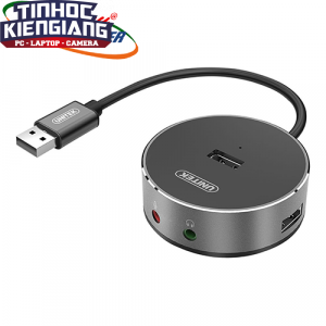 Hub USB 3 Ports 2.0 + Audio Unitek (Y - 2197GY)