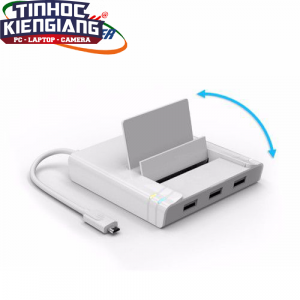 Hub USB 2.0 3 Ports + LAN + OTG Dock Unitek (Y - 2175)