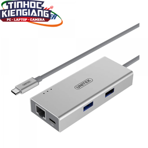Hub USB 3.0 2 Ports +Lan Unitek (Y - 9106)+ ĐĐ Type-C
