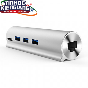 Hub USB 3.0 3 Ports + LAN Unitek (Y - 3095)+Type-C