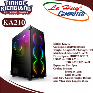 Vỏ máy tính VSP KA210 NEBULA Kính cường lực