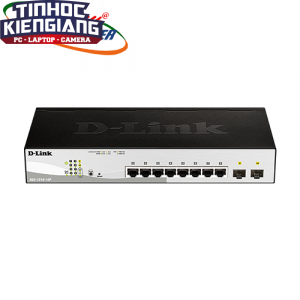 Thiết bị chuyển mạch Switch D-Link DGS-1210-10P 8-Port PoE Gigabit Smart Switch + 2 Slot SFP