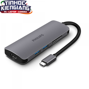 Hub Type C 3.1 -> USB3.0*2 + HDMI + SD + C Female Adapter Philips DLK5516C/94