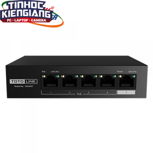 Thiết bị chuyển mạch Switch TOTOLINK SW504P - Switch PoE 5-Port 10/100Mbps