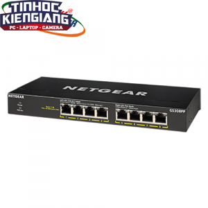 Thiết bị chuyển mạch Switch NETGEAR GS308PP 8-Port Gigabit Ethernet Unmanaged High-Power FlexPoE PoE+ Switch