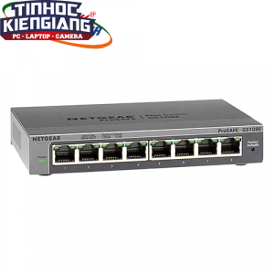 Thiết bị chuyển mạch Switch NETGEAR GS108E 8 Port Gigabit Ethernet Smart Managed Plus Switch