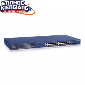 Thiết bị chuyển mạch Switch NETGEAR GS724TPP 24-Port Gigabit PoE+ Smart Managed Switch with 2 SFP Ports and Cloud Management