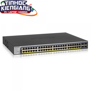 Thiết bị chuyển mạch Switch NETGEAR GS752TP 48-Port Gigabit PoE+ Smart Managed Pro Switch with 4 SFP Ports and Cloud Management