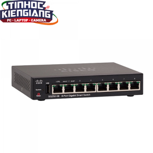 Thiết bị chuyển mạch Switch CISCO SG250-08 8-Port Gigabit Smart