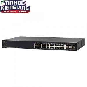 Thiết bị chuyển mạch Switch CISCO SG350X-24-K9 24-Port Gigabit Stackable Managed