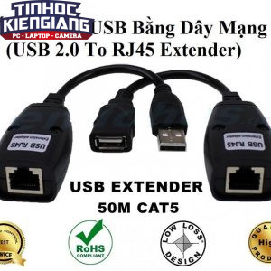 USB Extender 50M (Bộ Nối Dài Cáp USB bằng Dây LAN)