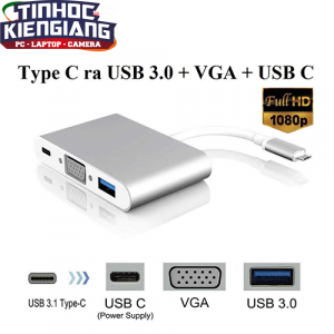 Cáp Chuyển Type-C ra USB 3.0/VGA/Type-C