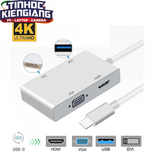Cáp Chuyển Type-C ra HDMI/VGA/DVI/USB 3.0