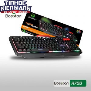 Bàn phím Bosston R700 USB LED-PHÍM GIẢ CƠ GAME  Chính Hãng