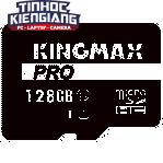 Thẻ nhớ MicroSD Kingmax CL10 PRO 128G/ U1, UHS-1, 80MB/s R - 10MB/s W, SD adaper