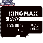 Thẻ nhớ MicroSD Kingmax CL10 PRO 128G/ U1, UHS-1, 80MB/s R - 10MB/s W, SD adaper