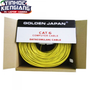 CÁP MẠNG GOLDEN JAPAN 4 PAIR SFTP CAT6 (Màu Vàng) 305m