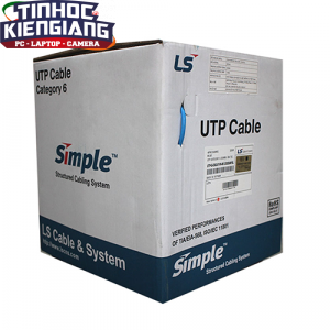 CÁP MẠNG LS 4 PAIR UTP CAT6 màu xanh dương (UTP-G-C6G-E1VN-X 0.5X004P/BL)