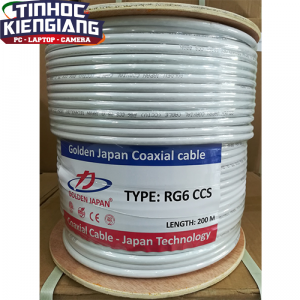 Cáp camera RG6 CCS GOLDEN JAPAN (màu trắng)