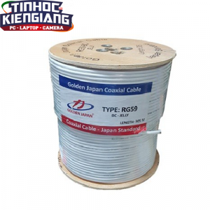Cáp camera RG59+2C-BC GOLDEN JAPAN màu trắng