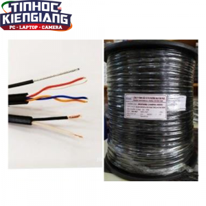 Cáp ngoài trời kèm nguồn cường lực 305 mét/ cuộn HIDEKI dropwire 2 đôi+2C+trợ lực