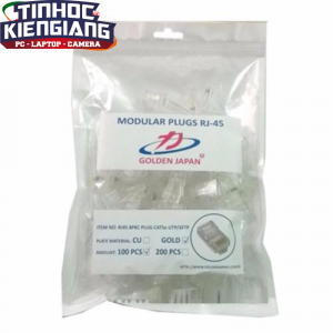 Đầu mạng Rj45 Golden Japan Cat6 UTP nhựa 100cái