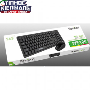 Combo Phím Chuột Không Dây Bosston WS100