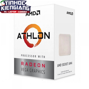 Bộ vi xử lý - CPU AMD Ryzen Athlon 3000G 3.5GHz / 2 nhân 4 luồng / Radeon™ Vega 3 Graphics(Tray kèm quạt)