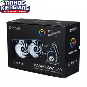 TẢN NHIỆT NƯỚC ID-COOLING DASHFLOW 240 ( Led RGB, Premium Design Water Cooler, Super Performance, 240mm Radiator, 2*DF Fan, Intel&AMD )