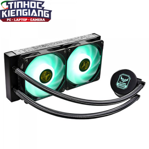 TẢN NHIỆT NƯỚC ID-COOLING AURAFLOW X 240 TGA AIO ( ASUS TUF Certified, RGB SYNC, Pump 2100RPM, 240mm Radiator, PWM Fans*2, Intel&AMD)