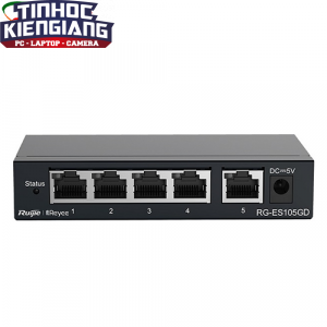 Thiết bị chuyển mạch Switch RUIJIE RG-ES105GD 5-port Gigabit Unmanaged