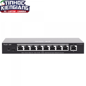 Thiết bị chuyển mạch Switch RUIJIE RG-ES209GC-P 8-port 10/100/1000Base-T PoE