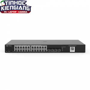 Thiết bị chuyển mạch Switch RUIJIE RG-NBS3100-24GT4SFP-P 24-Port Gigabit L2 Managed POE