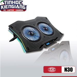 Đế tản nhiệt Laptop VSP Cooler N30 LED RGB
