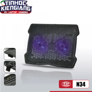 Đế tản nhiệt Laptop VSP Cooler N34 LED
