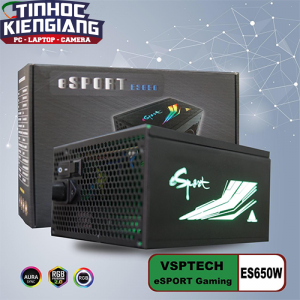 Nguồn máy tính VSP ES650W eSPORT Gaming 650W Led RGB SYNC