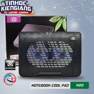 Đế tản nhiệt Laptop VSP Cooler N20 (2*Fan 14cm)