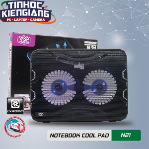 Đế tản nhiệt Laptop VSP Cooler N21 (2*Fan 14cm)