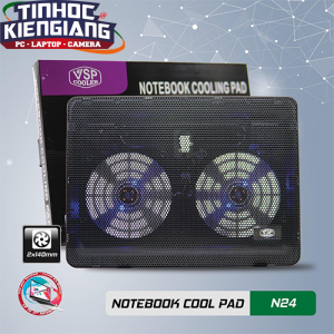 Đế tản nhiệt Laptop VSP Cooler N24 (2*Fan 14cm)